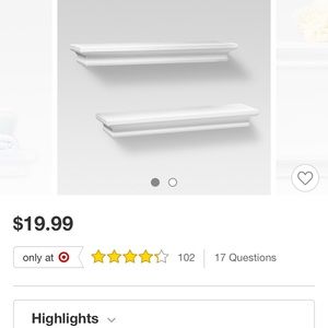 Wall shelf set